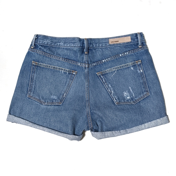 GRLFRND Karlie Cuffed Distressed Jean Short sz 27 - Picture 2 of 8
